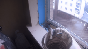 Откосы на балконный блок